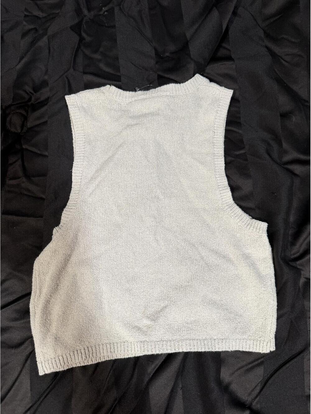 Double Zero Mystical Medium Knit Sleeveless Crop Top - Picture 3 of 3